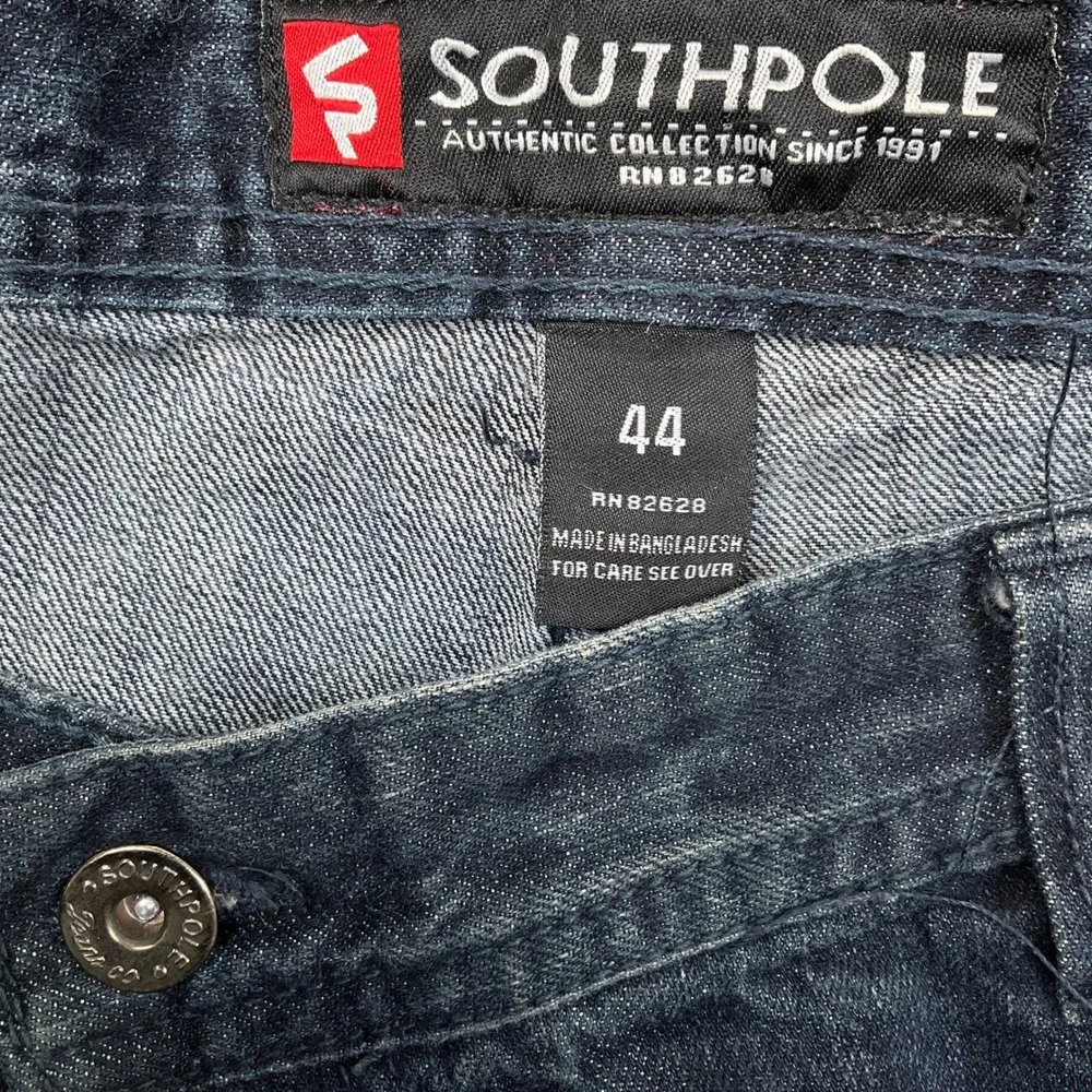 Southpole Jeans Mens 44 Blue Fade Distressed Shredded‎ Streetwear Y2K Denim